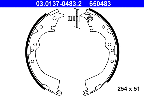 Brake Shoe Set (03.0137-0483.2)