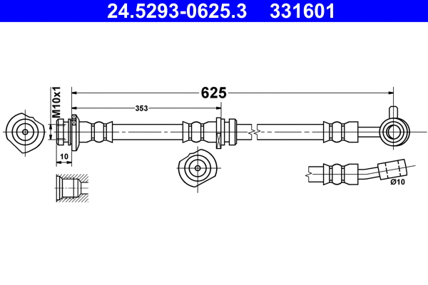 Brake Hose (24.5293-0625.3)