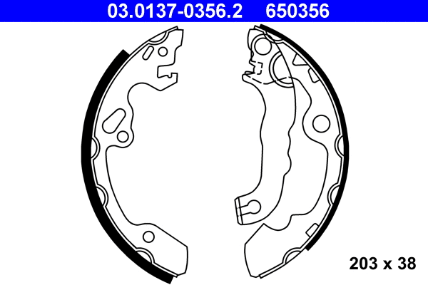 Brake Shoe Set (03.0137-0356.2)