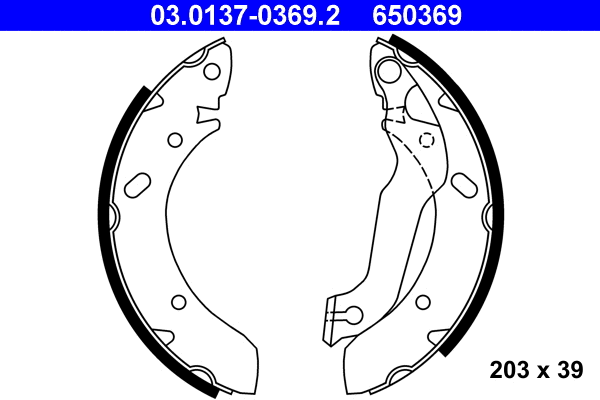 Brake Shoe Set (03.0137-0369.2)