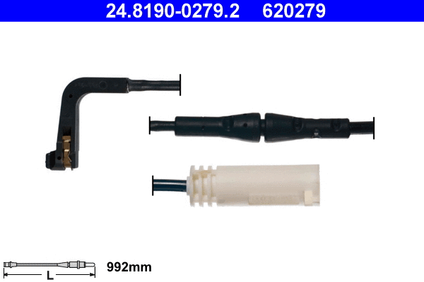 Warning Contact, brake pad wear (24.8190-0279.2)
