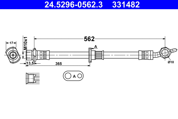 Brake Hose (24.5296-0562.3)