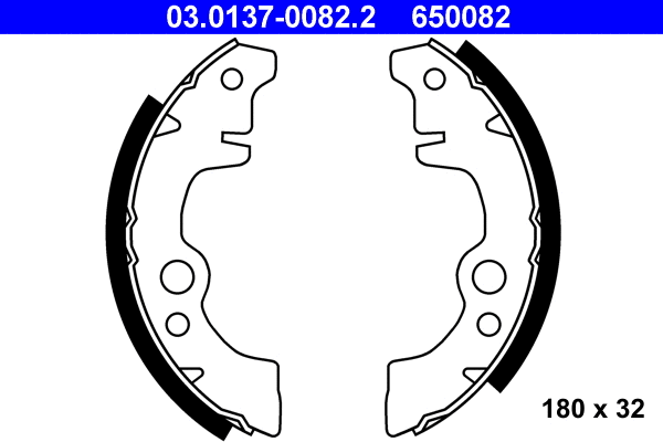 Brake Shoe Set (03.0137-0082.2)