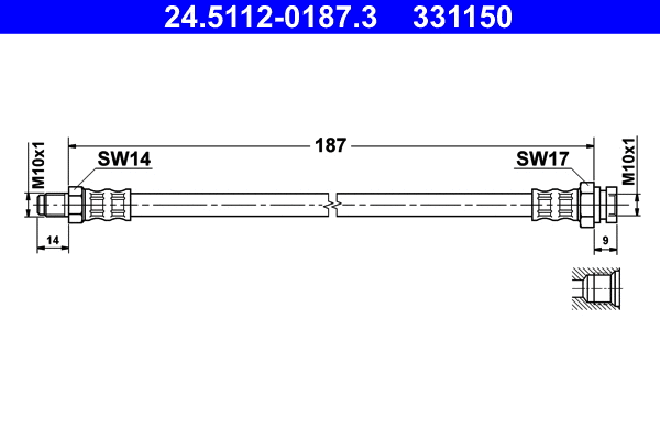 Brake Hose (24.5112-0187.3)