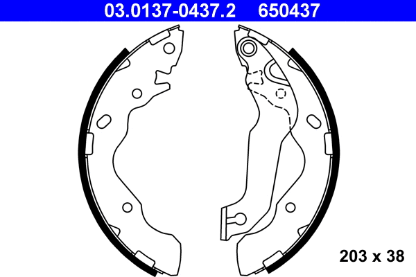Brake Shoe Set (03.0137-0437.2)