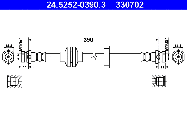 Brake Hose (24.5252-0390.3)