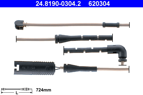 Warning Contact, brake pad wear (24.8190-0304.2)