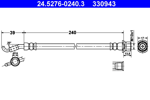 Brake Hose (24.5276-0240.3)
