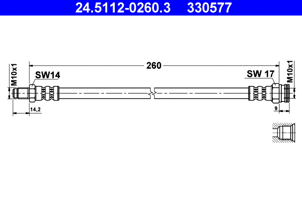 Brake Hose (24.5112-0260.3)