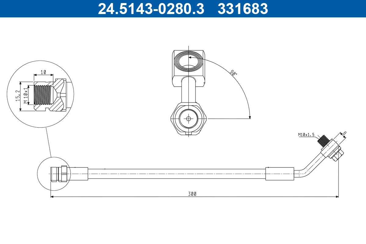 Brake Hose (24.5143-0280.3)