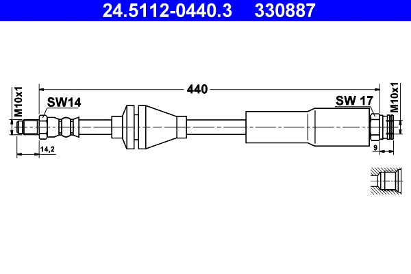Brake Hose (24.5112-0440.3)