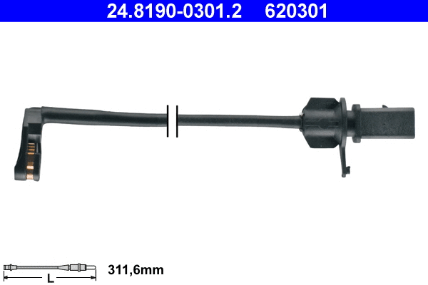 Warning Contact, brake pad wear (24.8190-0301.2)