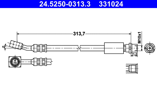 Brake Hose (24.5250-0313.3)