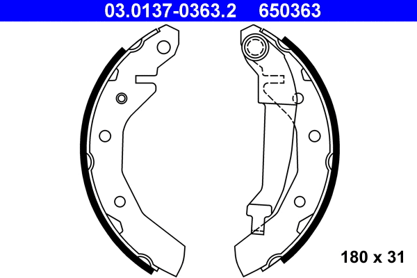 Brake Shoe Set (03.0137-0363.2)