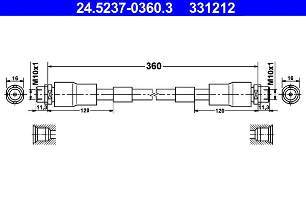 Brake Hose (24.5237-0360.3)