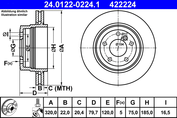 Brake Disc (24.0122-0224.1)