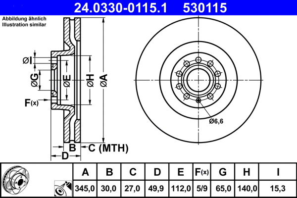 Brake Disc (24.0330-0115.1)