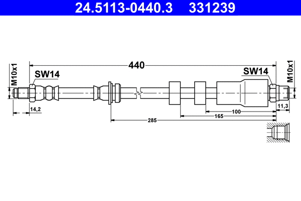 Brake Hose (24.5113-0440.3)