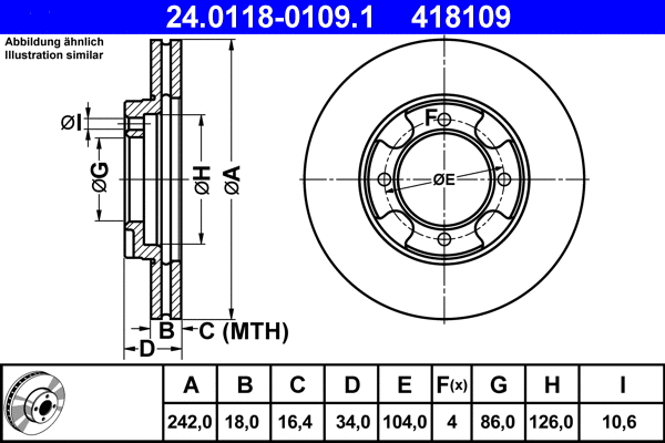 Brake Disc (24.0118-0109.1)