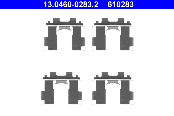 Accessory Kit, disc brake pad (13.0460-0283.2)