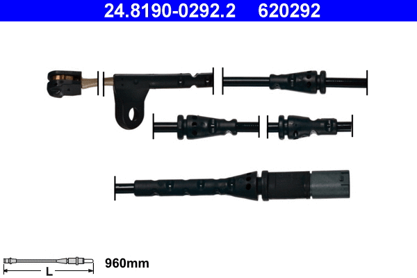Warning Contact, brake pad wear (24.8190-0292.2)