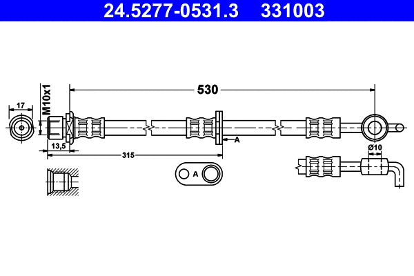 Brake Hose (24.5277-0531.3)