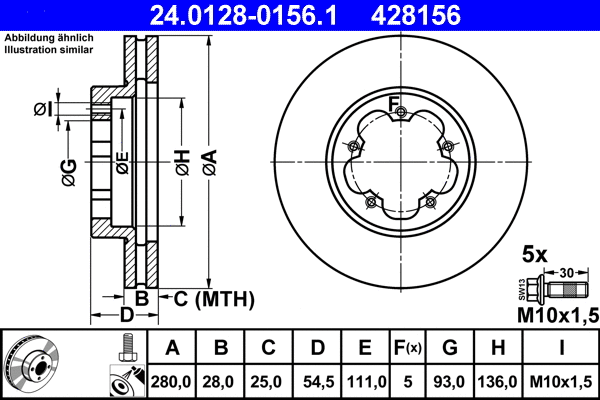 Brake Disc (24.0128-0156.1)