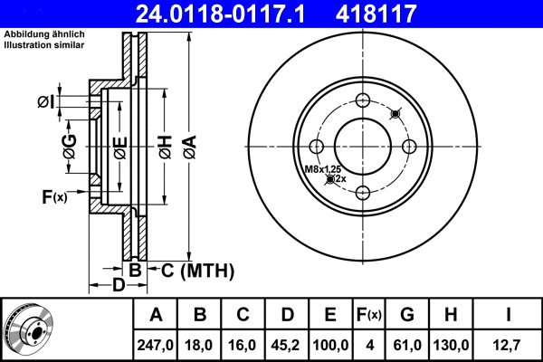 Brake Disc (24.0118-0117.1)