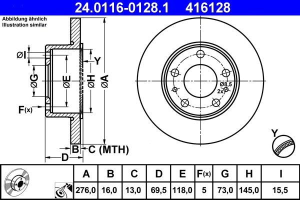 Brake Disc (24.0116-0128.1)