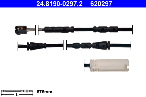 Warning Contact, brake pad wear (24.8190-0297.2)