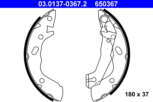 Brake Shoe Set (03.0137-0367.2)