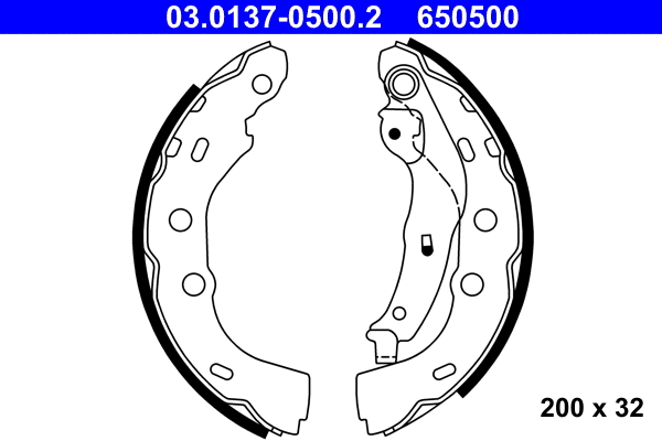 Brake Shoe Set (03.0137-0500.2)