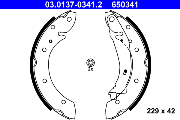 Brake Shoe Set (03.0137-0341.2)