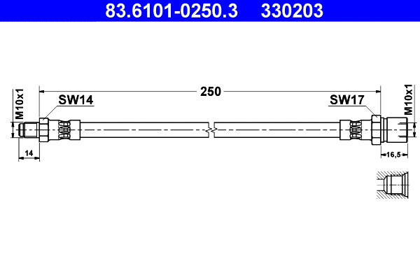 Brake Hose (83.6101-0250.3)
