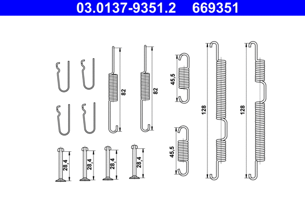 Accessory Kit, brake shoes (03.0137-9351.2)