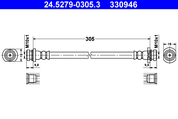 Brake Hose (24.5279-0305.3)
