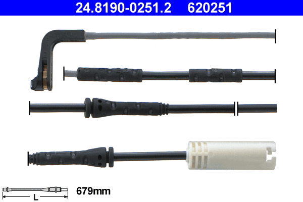 Warning Contact, brake pad wear (24.8190-0251.2)
