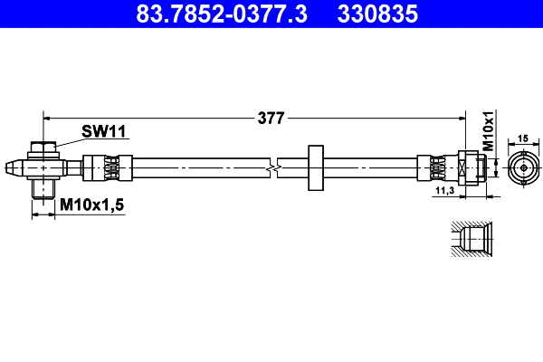 Brake Hose (83.7852-0377.3)