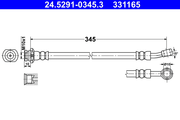 Brake Hose (24.5291-0345.3)