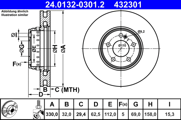 Brake Disc (24.0132-0301.2)