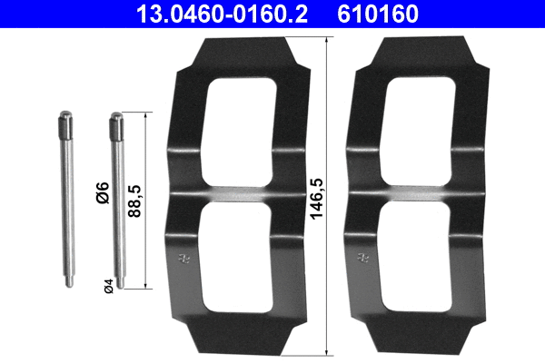 Accessory Kit, disc brake pad (13.0460-0160.2)