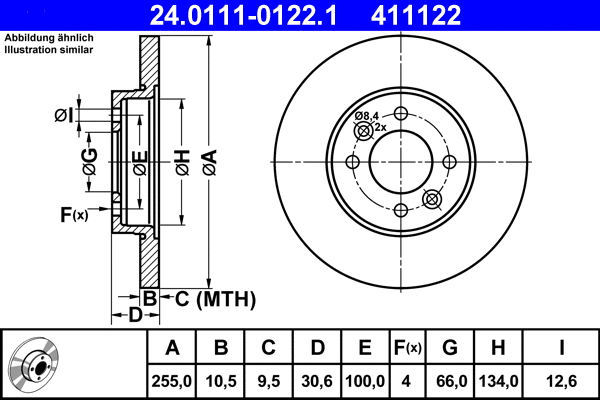 Brake Disc (24.0111-0122.1)