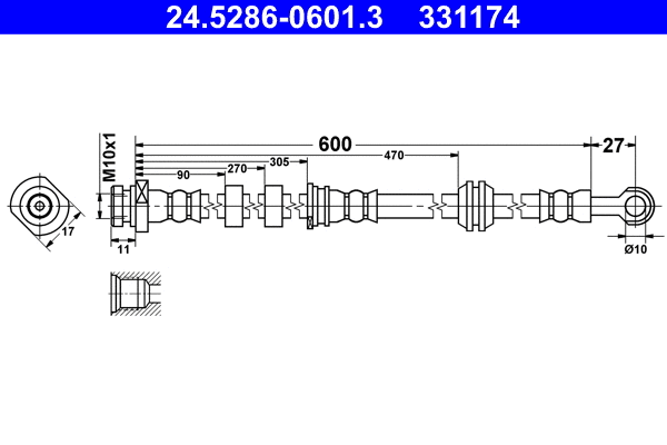 Brake Hose (24.5286-0601.3)