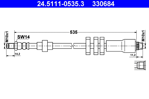 Brake Hose (24.5111-0535.3)