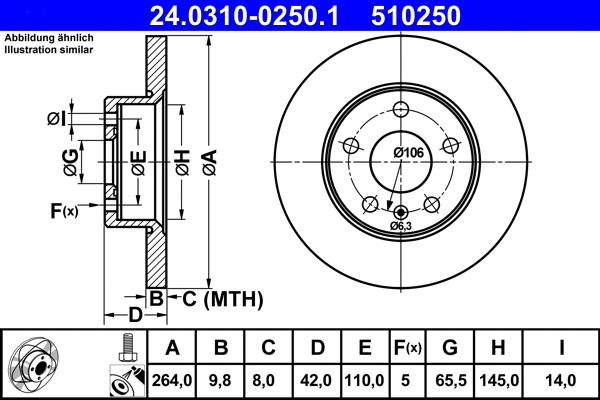Brake Disc (24.0310-0250.1)