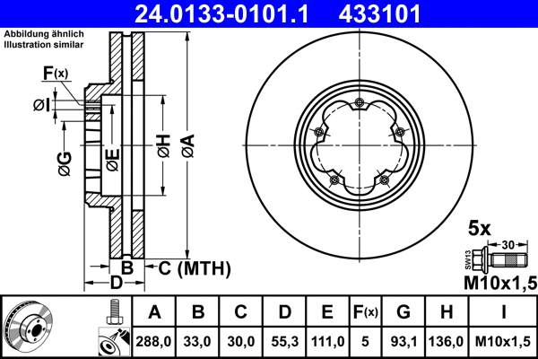 Brake Disc (24.0133-0101.1)