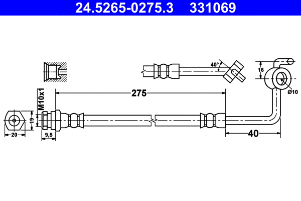 Brake Hose (24.5265-0275.3)
