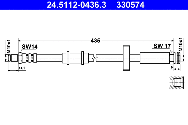 Brake Hose (24.5112-0436.3)