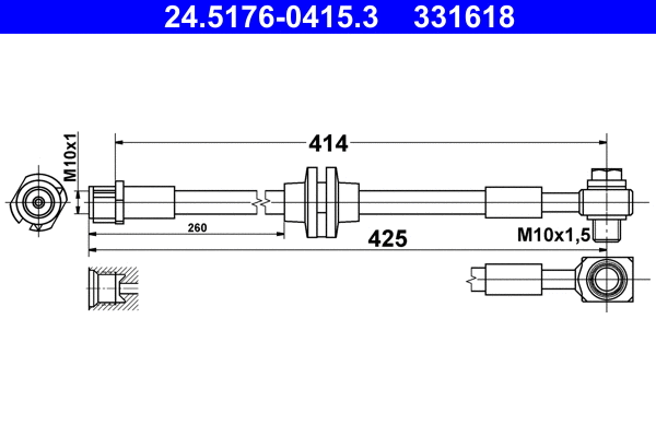 Brake Hose (24.5176-0415.3)