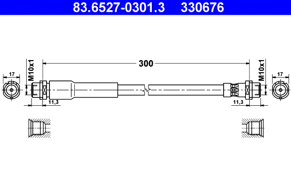Brake Hose (83.6527-0301.3)